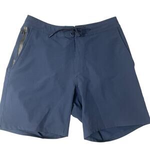 Ten Thousand Foundation Shorts 7" Mens Medium Blue Outdoors Sports Gym Workout